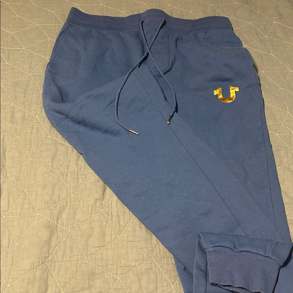 True Religion Navy Joggers.
